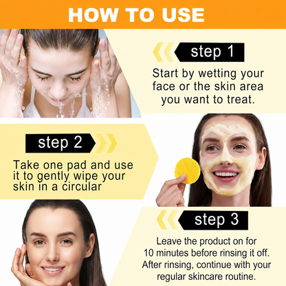 Turmeric Cleansing Exfoliating Pads Facial Cleansing Skincare
