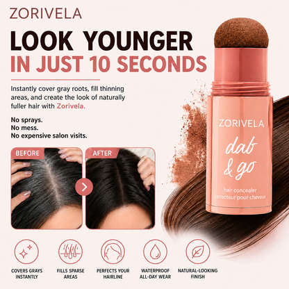 10–Second Hair Concealer Cover Grays. Fill Thin Areas. Perfect Your Hairline.