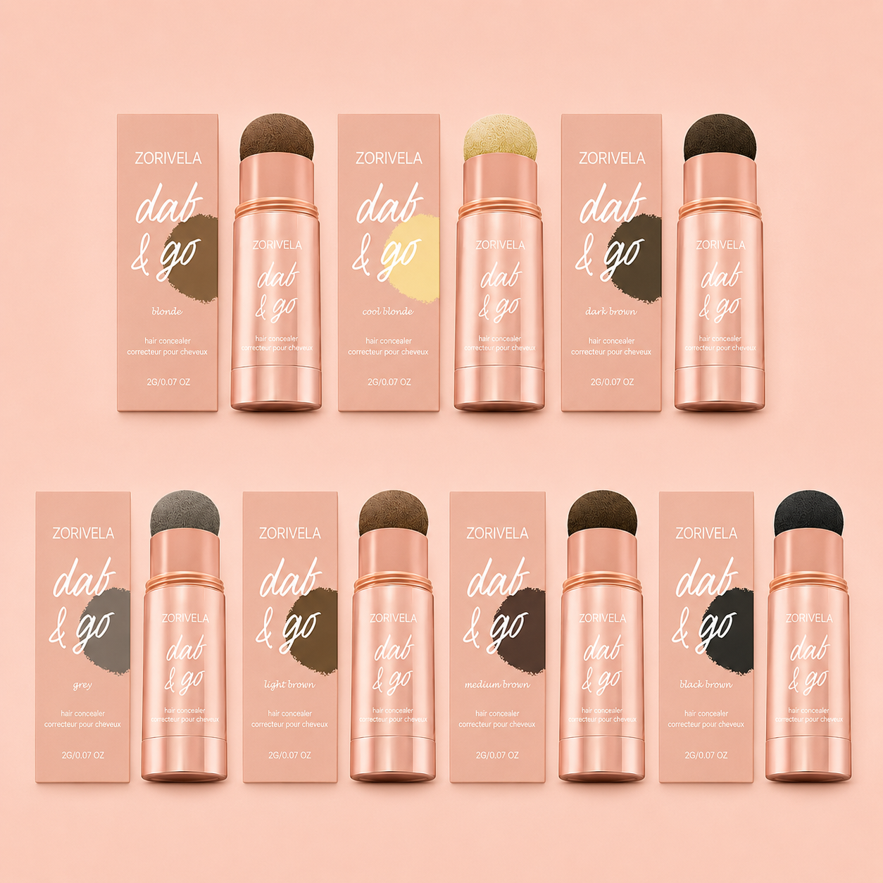 10–Second Hair Concealer Cover Grays. Fill Thin Areas. Perfect Your Hairline.