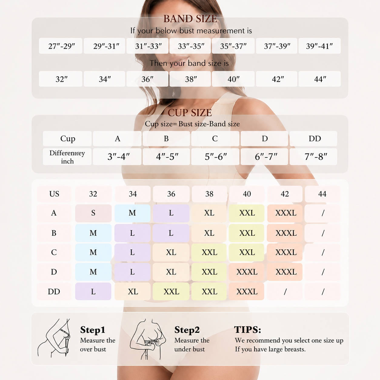 Up Posture Support Bra – Wireless Front-Closure Shaping Bra with Back-Smoothing Support, Wide Straps & Molded Cups
