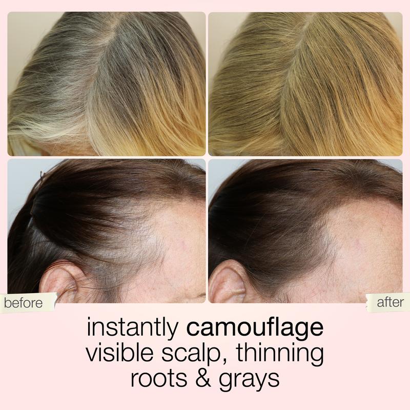 10–Second Hair Concealer Cover Grays. Fill Thin Areas. Perfect Your Hairline.